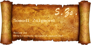 Somodi Zsigmond névjegykártya