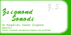 zsigmond somodi business card